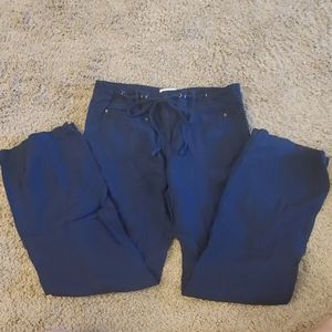Cisono navy blue linen pants